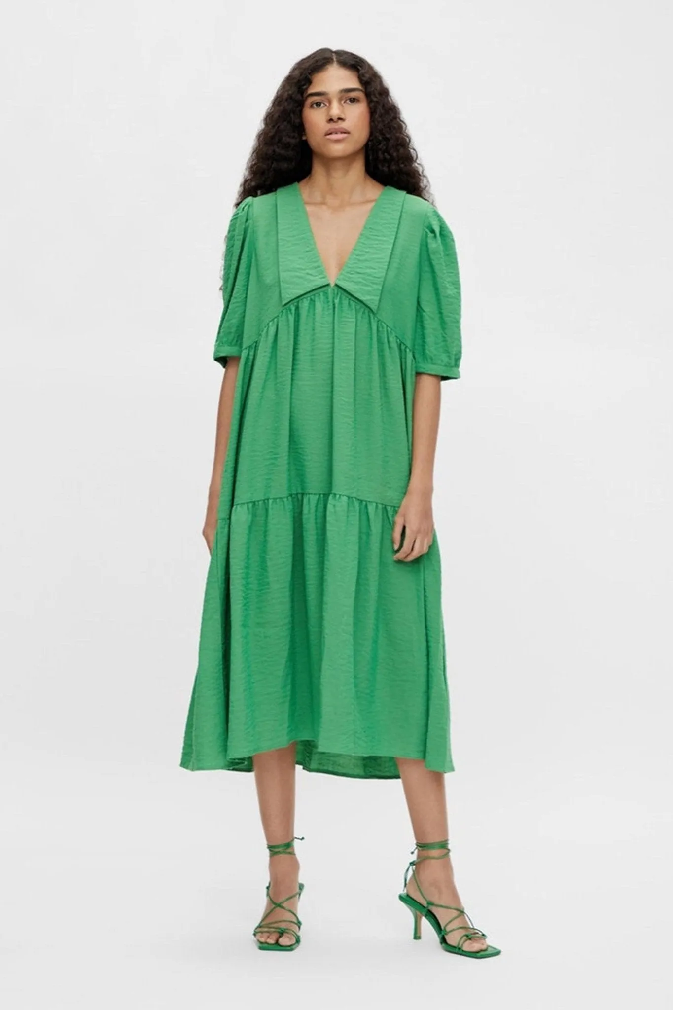 Alaia Long Dress - Artichoke Green