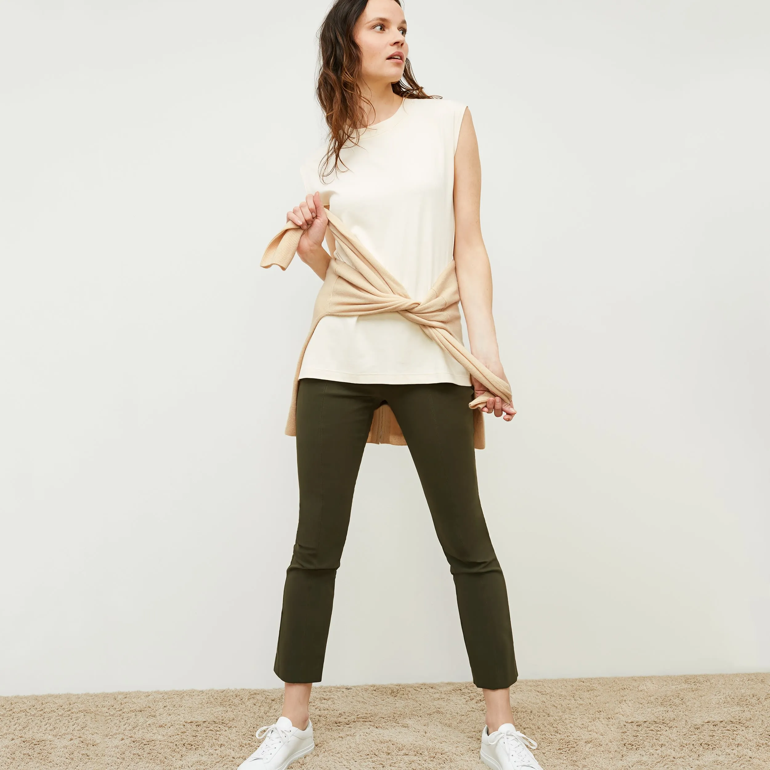 Alina T-Shirt - Pima Cotton :: Ivory