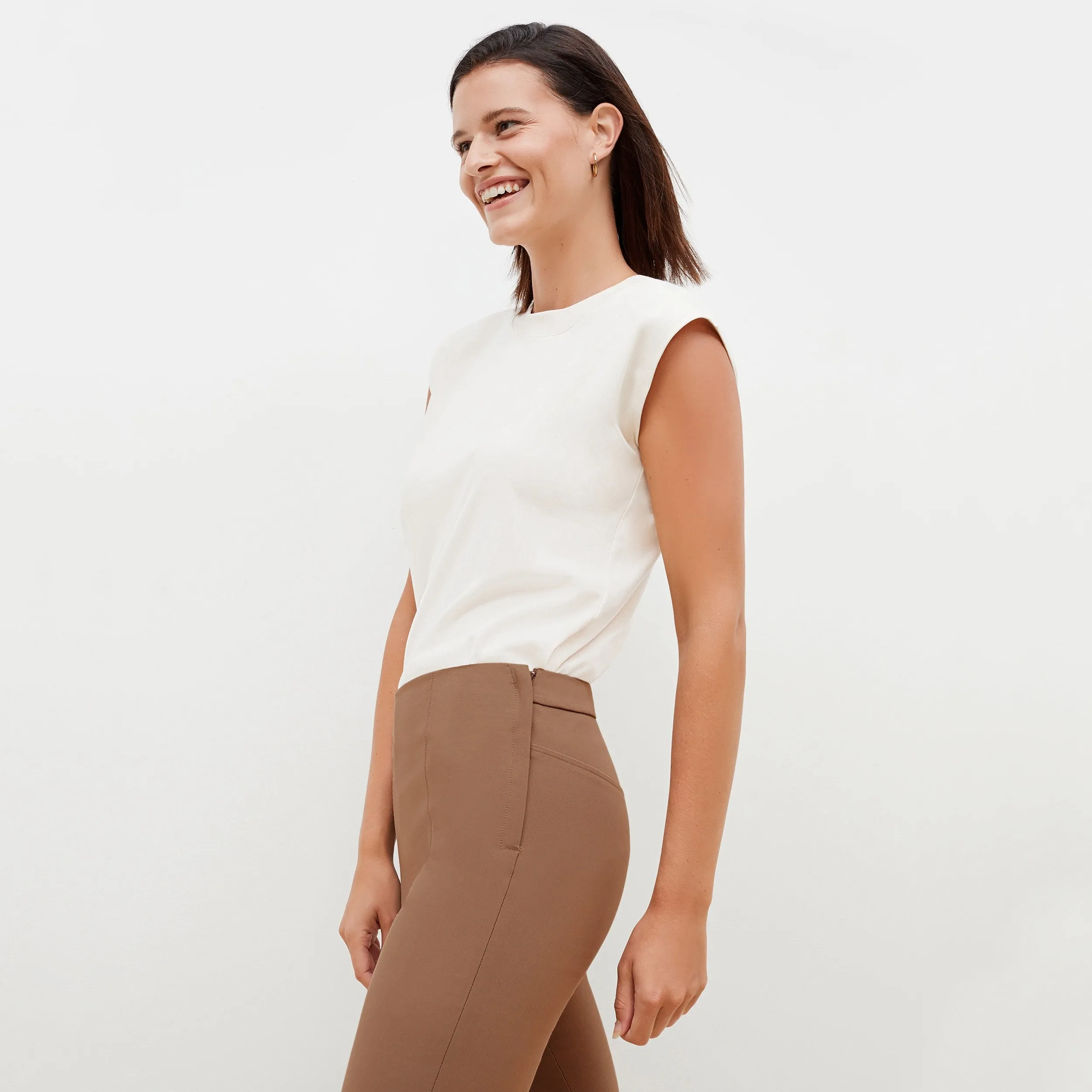 Alina T-Shirt - Pima Cotton :: Ivory