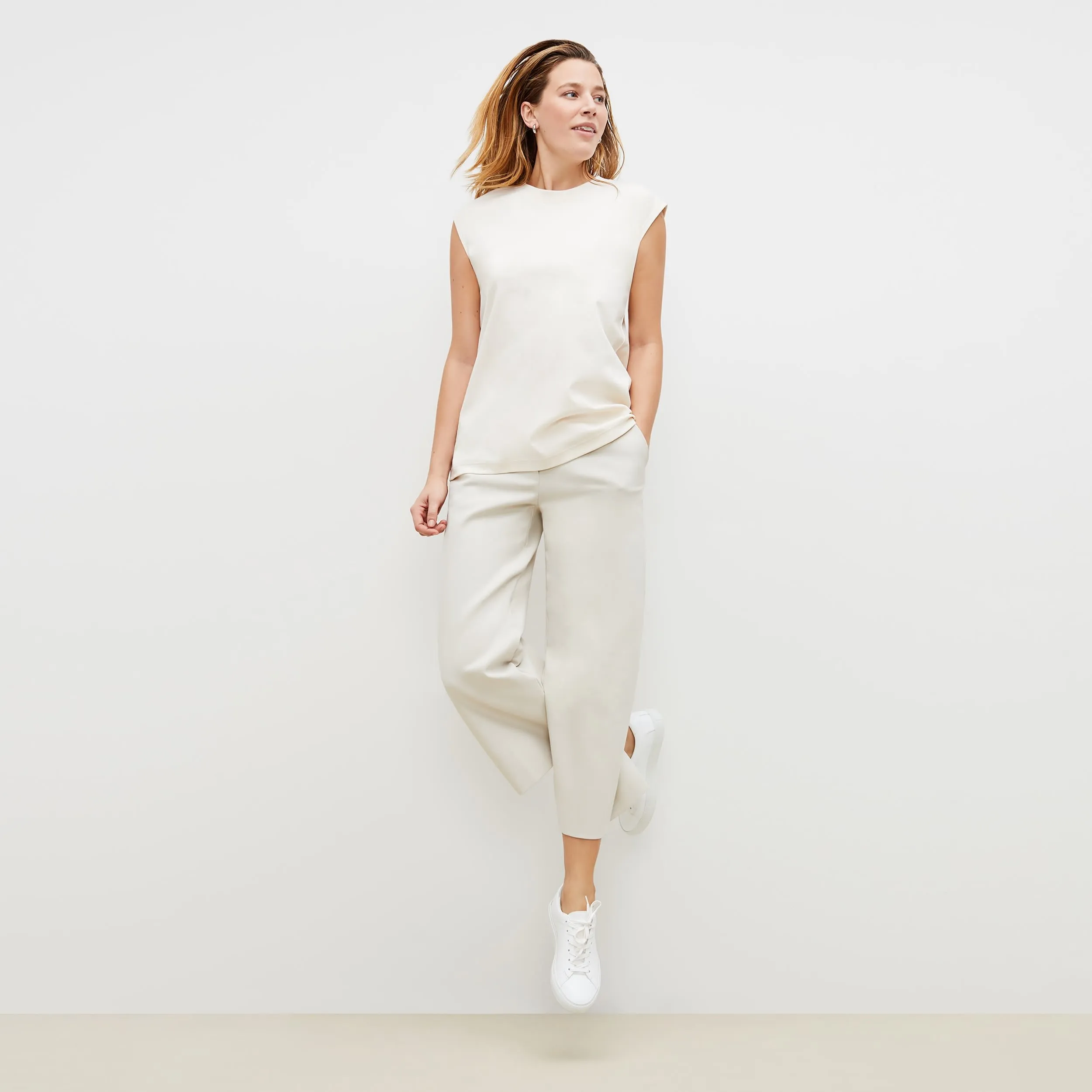 Alina T-Shirt - Pima Cotton :: Ivory