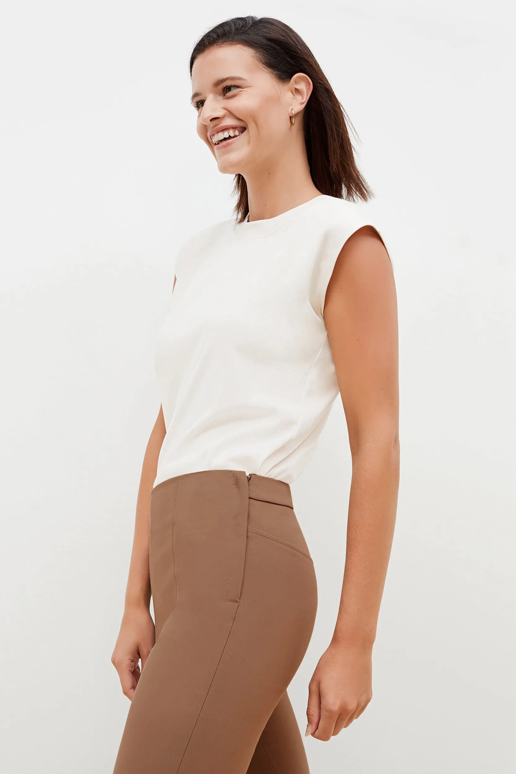 Alina T-Shirt - Pima Cotton :: Ivory