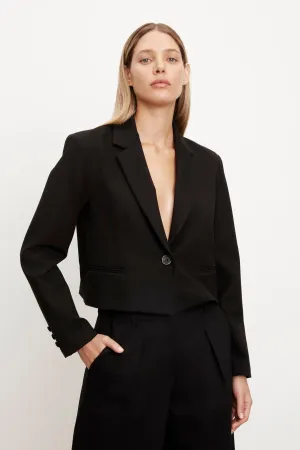 ANYA PONTE CROPPED BLAZER