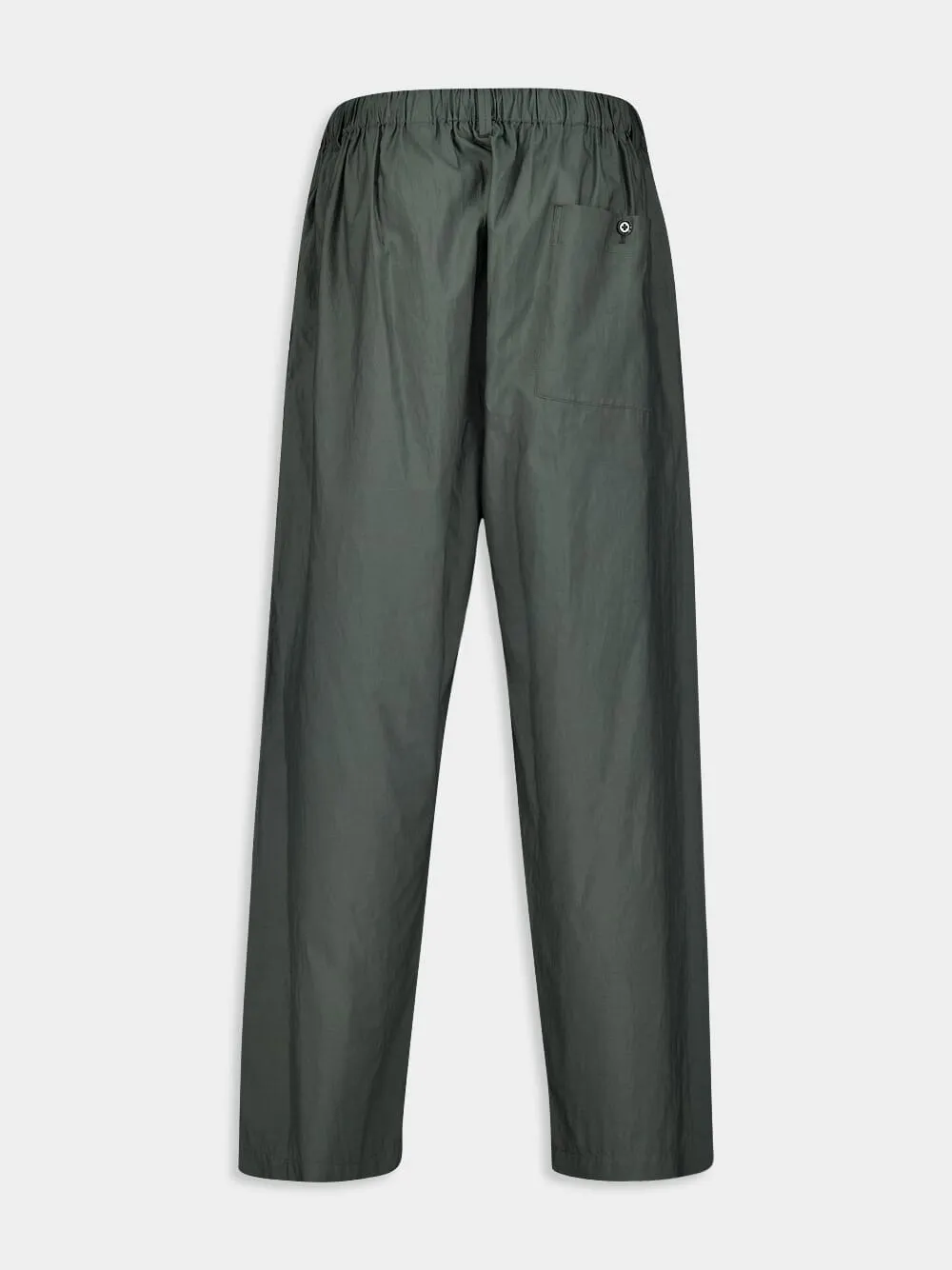 Asphalt Washed Silk-Cotton Pants