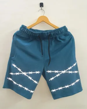 Barbed Wires Lagoon shorts