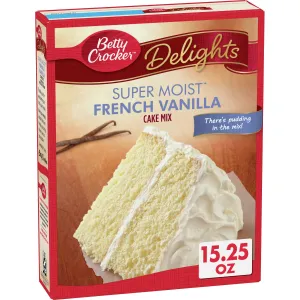 Betty Crocker Super Moist French Vanilla Cake Mix, 15.25 oz.