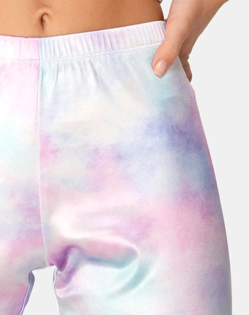 Bike Short in Pastel Tie Dye