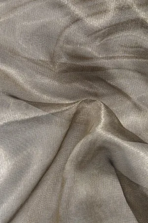 Black Gold Metallic Organza Fabric