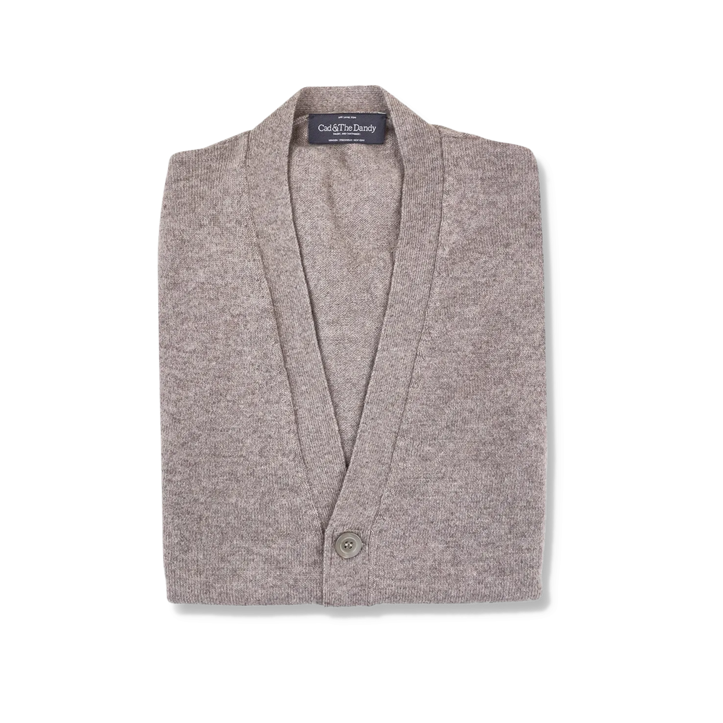 Cashmere Sleeveless Cardigan in Oatmeal