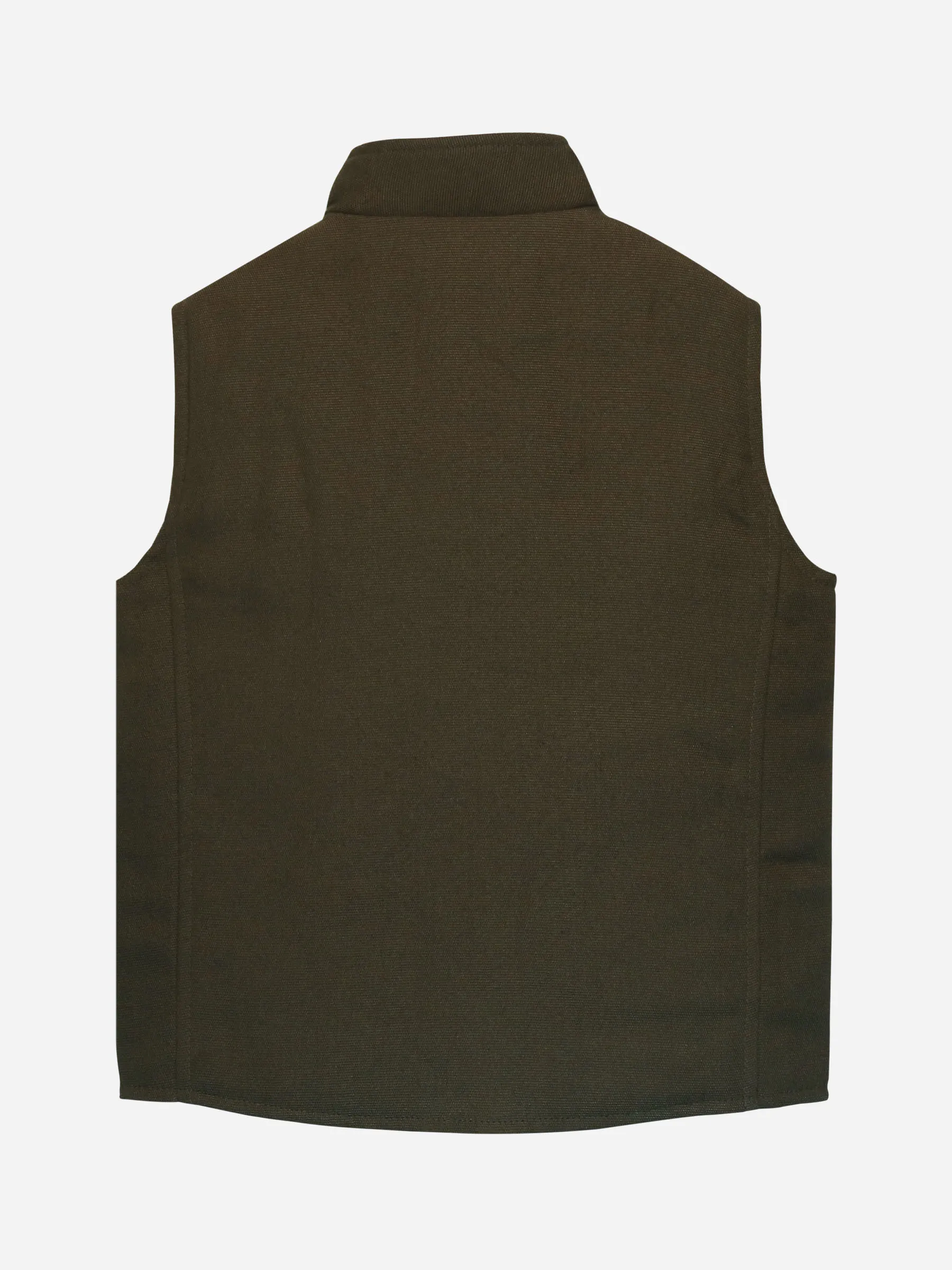 Cedar Brown Quilted Casual Sleeveless Vest