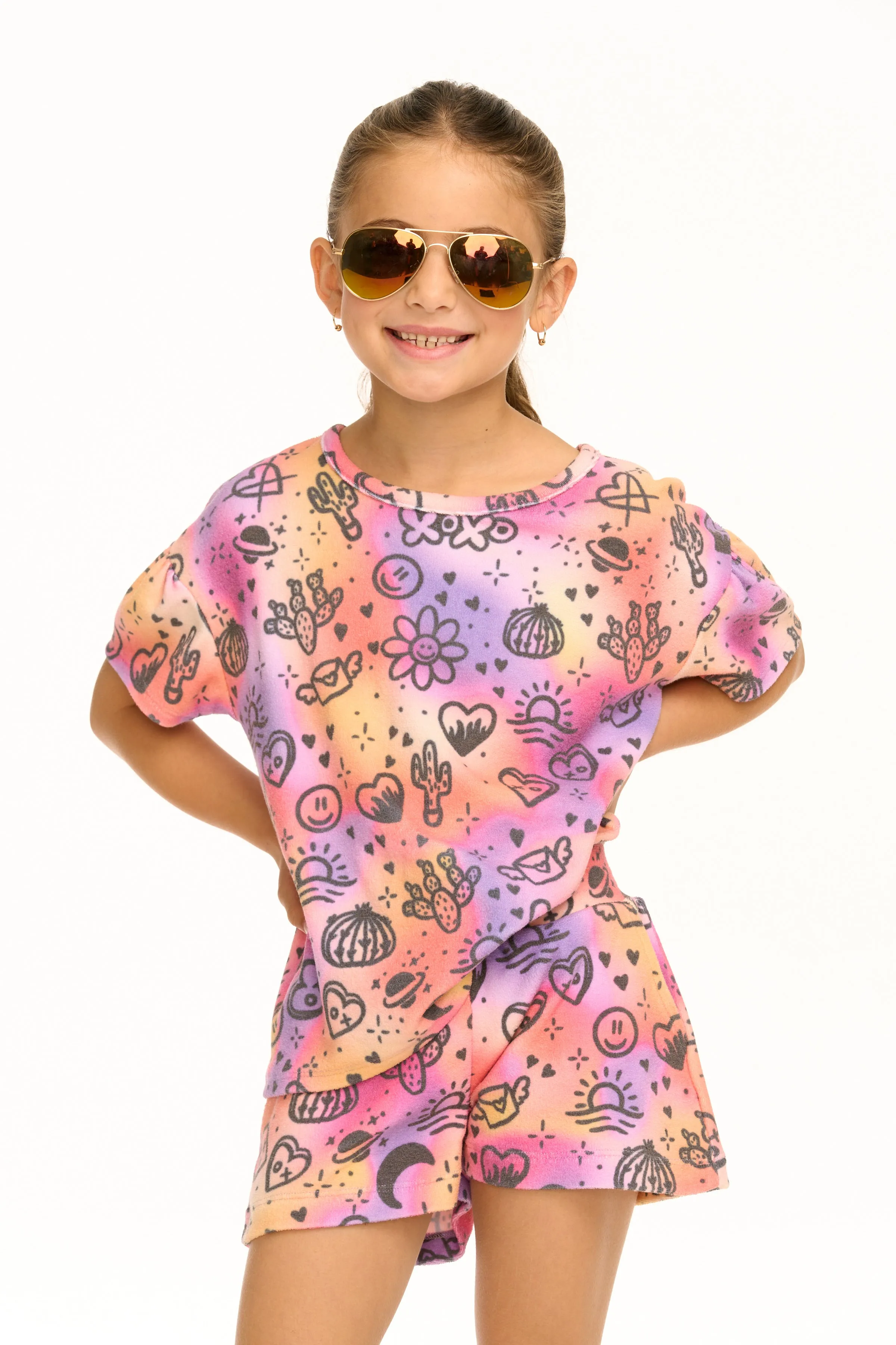 Chaser Wynn Cosmic Sunset Print Tee