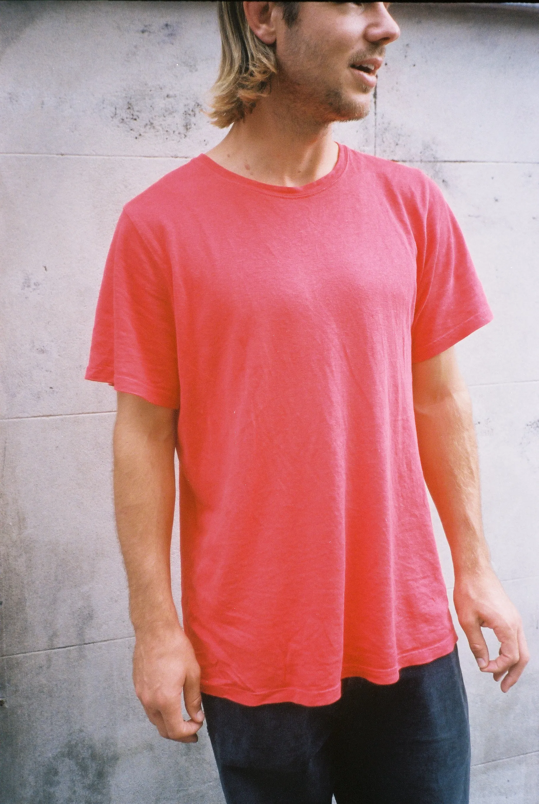 Classic Hemp Tee - Chilli Red