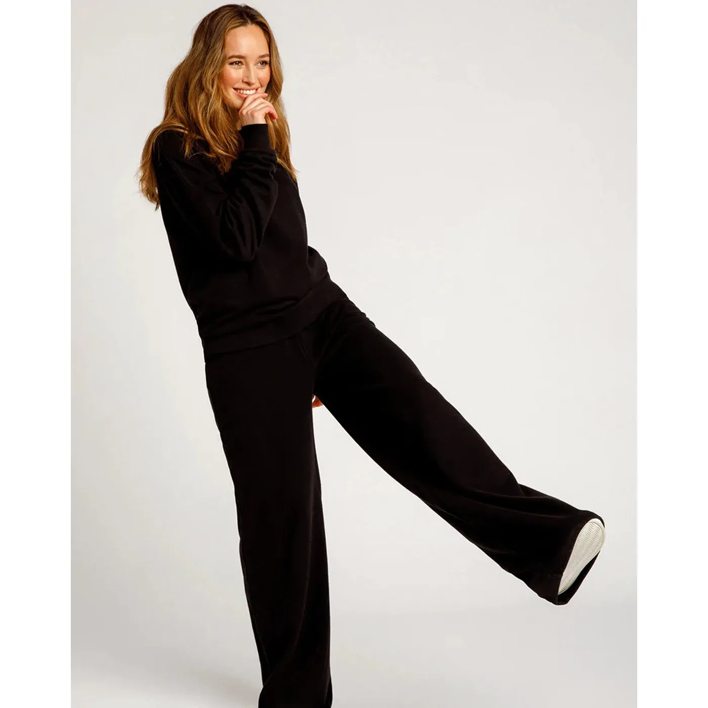 CP Wide Leg Black Trousers