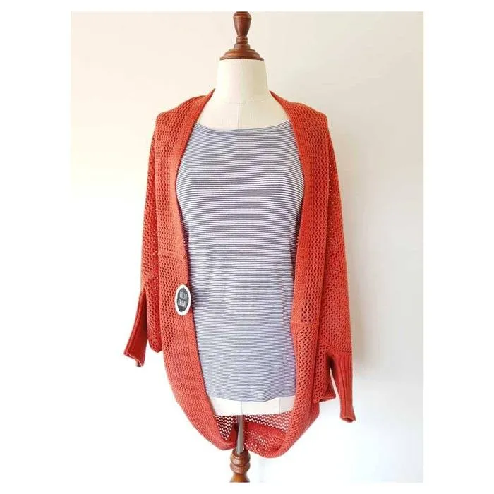 Crowd Pleaser Cardigan – Terracotta