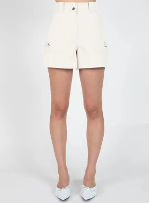 Derek Lam 10 Crosby - Franci Utility Shorts in Blanc