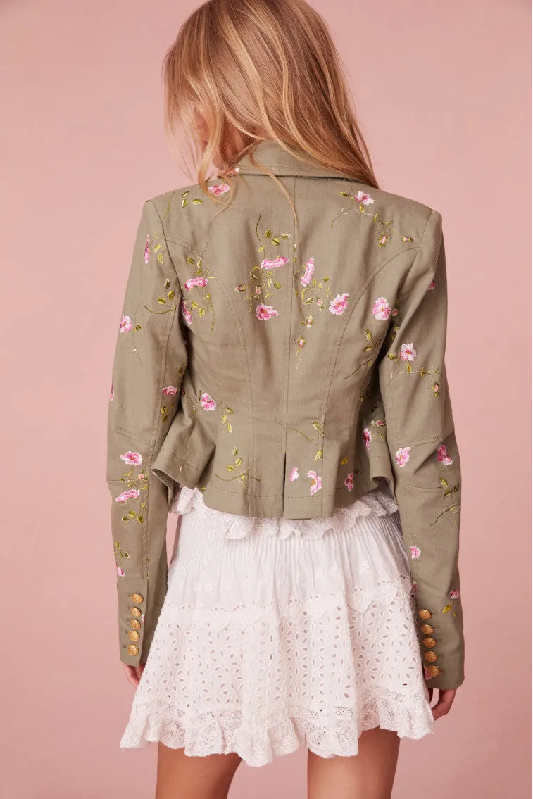 Dolisa Embroidered Military Jacket