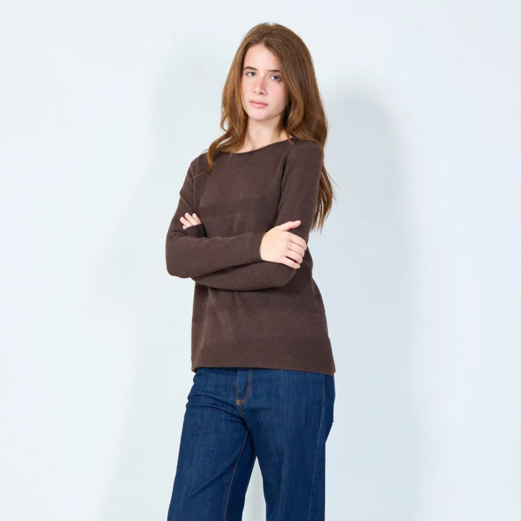 Elegant relaxed-fit sweater wholesale