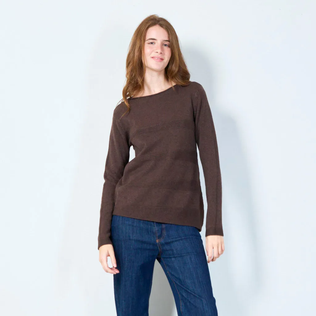 Elegant relaxed-fit sweater wholesale