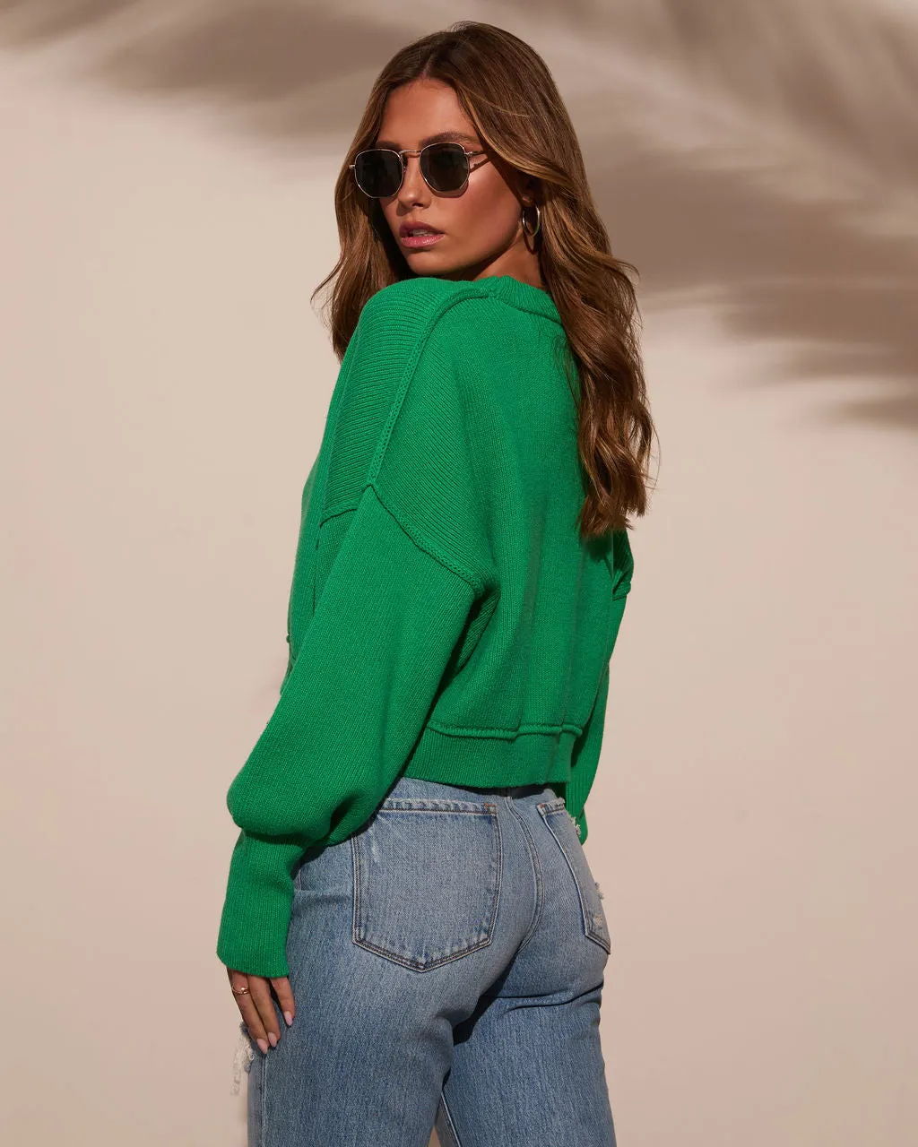 Elouise Cropped Crewneck Sweater