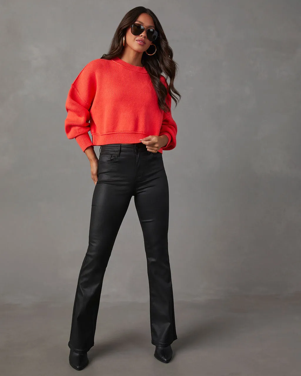 Elouise Cropped Crewneck Sweater