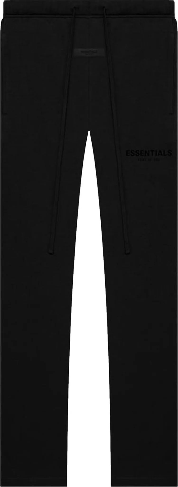 Fear of God Essentials Relaxed Sweatpants 'Stretch Limo', Black