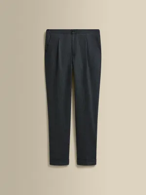 Flannel Relaxed Tailored Trousers