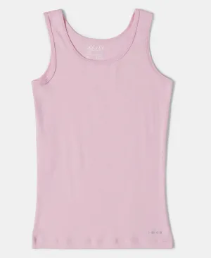 Girl's Super Combed Cotton Rib Solid Inner Tank Top - Sweet Lilac