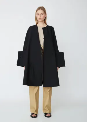 Grayson Structured Cuff Wool Coat