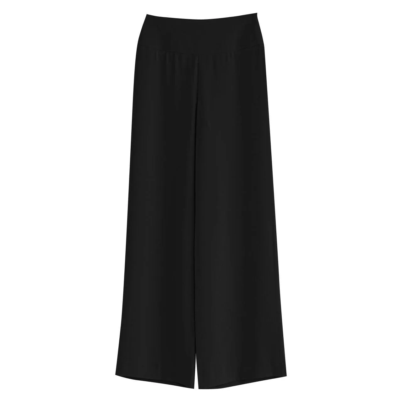 HIGH-RISE WIDE LEG CREPE TROUSERS