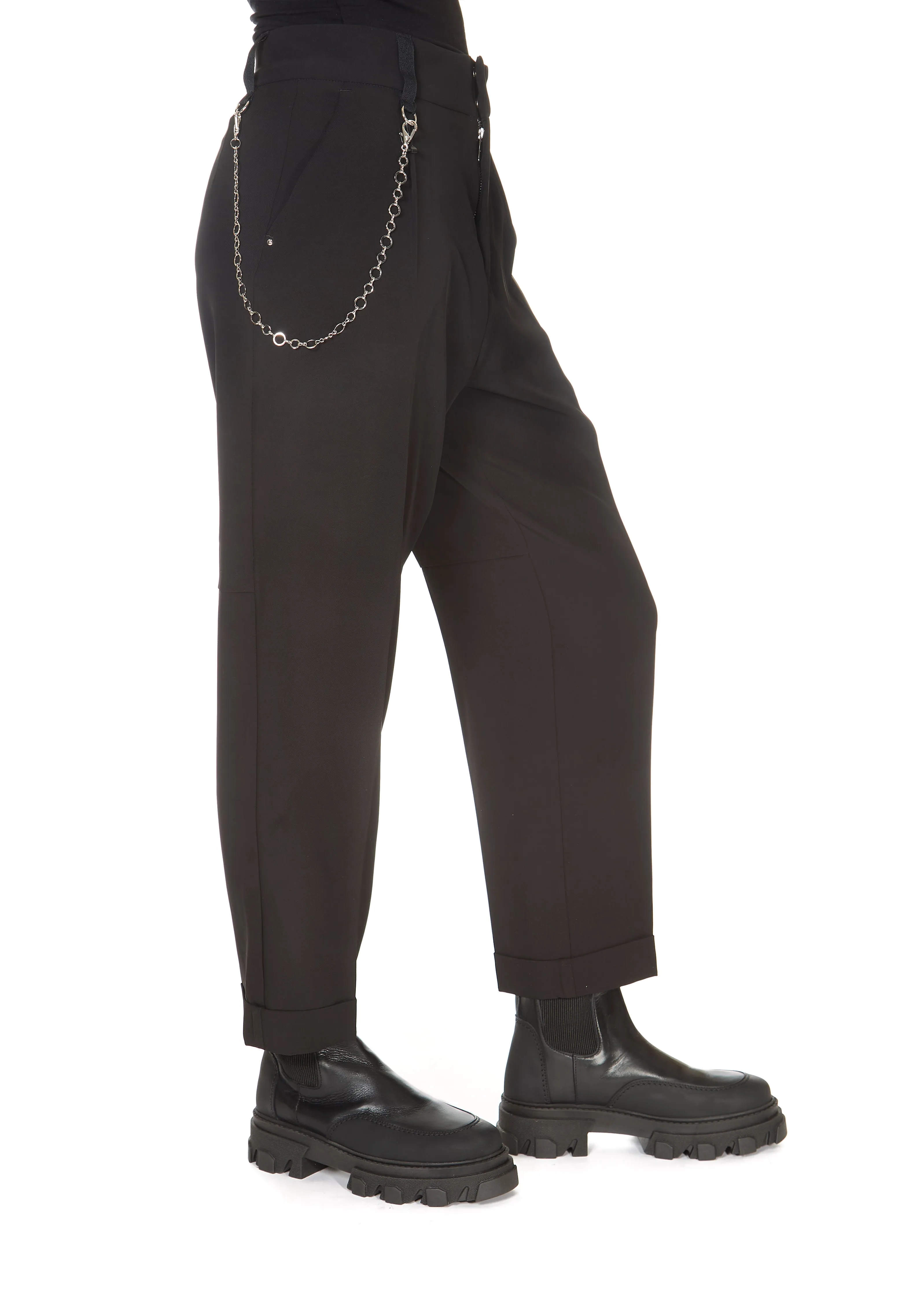 High Understated Trousers Black