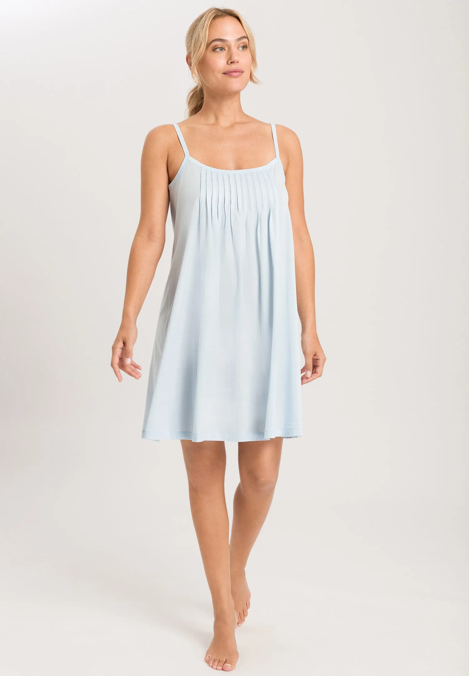 Juliet Pleated Cotton Babydoll | Whispering Blue 77747-2503