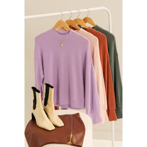 Keep It Simple Sweater - Lavender