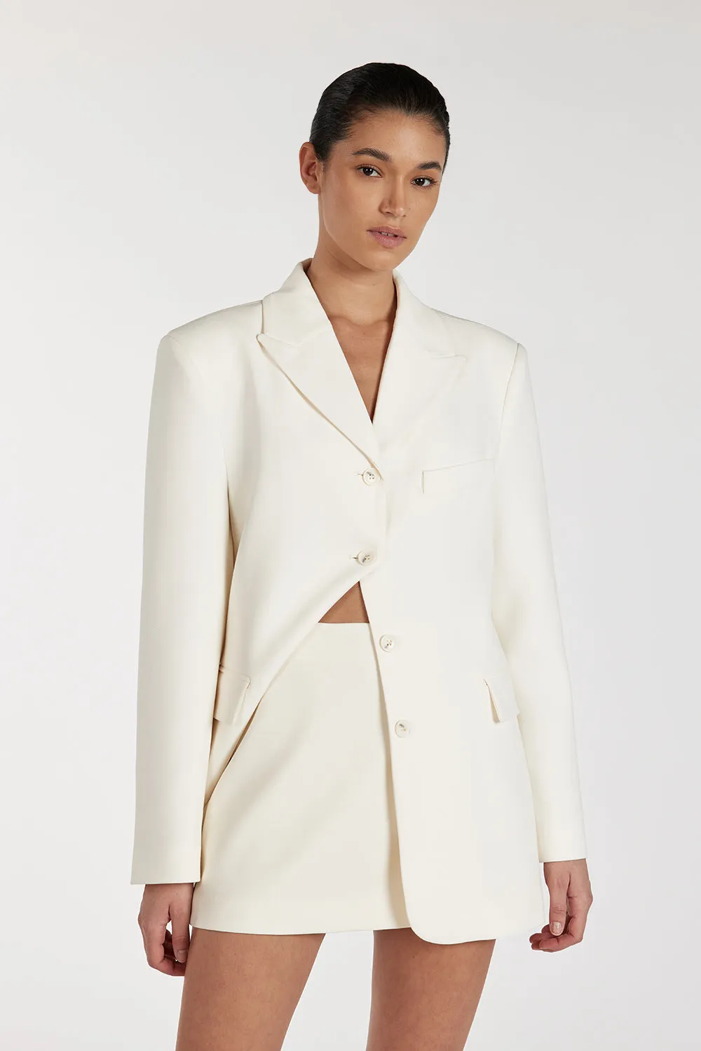 LIV CREAM BOYFRIEND BLAZER