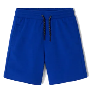 Mayoral - Boys Drawstring Fleece Shorts in Ocean