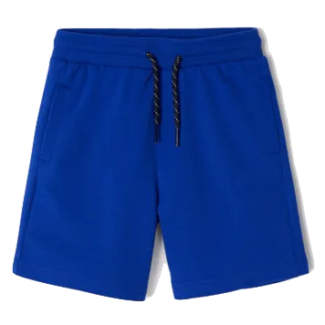 Mayoral - Boys Drawstring Fleece Shorts in Ocean