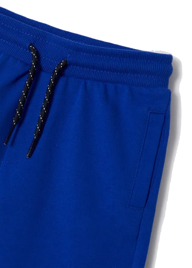 Mayoral - Boys Drawstring Fleece Shorts in Ocean