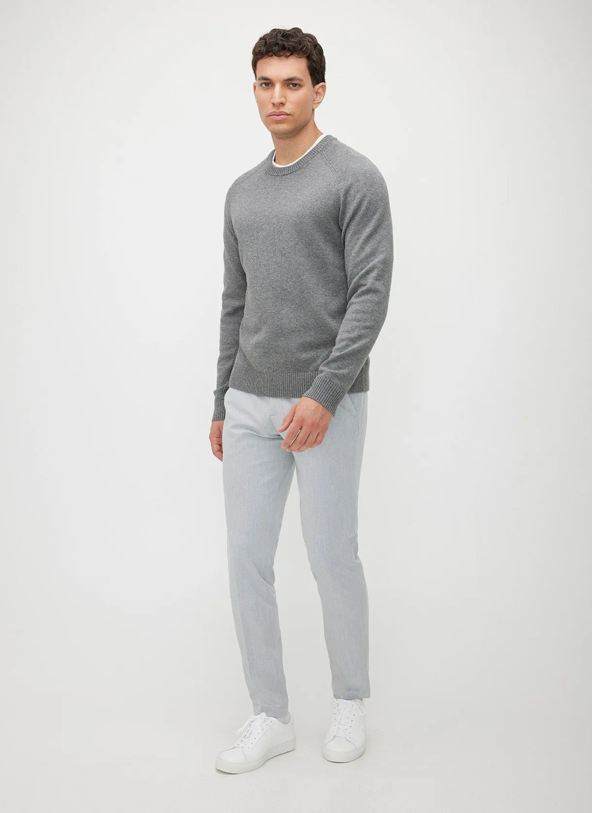 Merino Cotton Crewneck Sweater