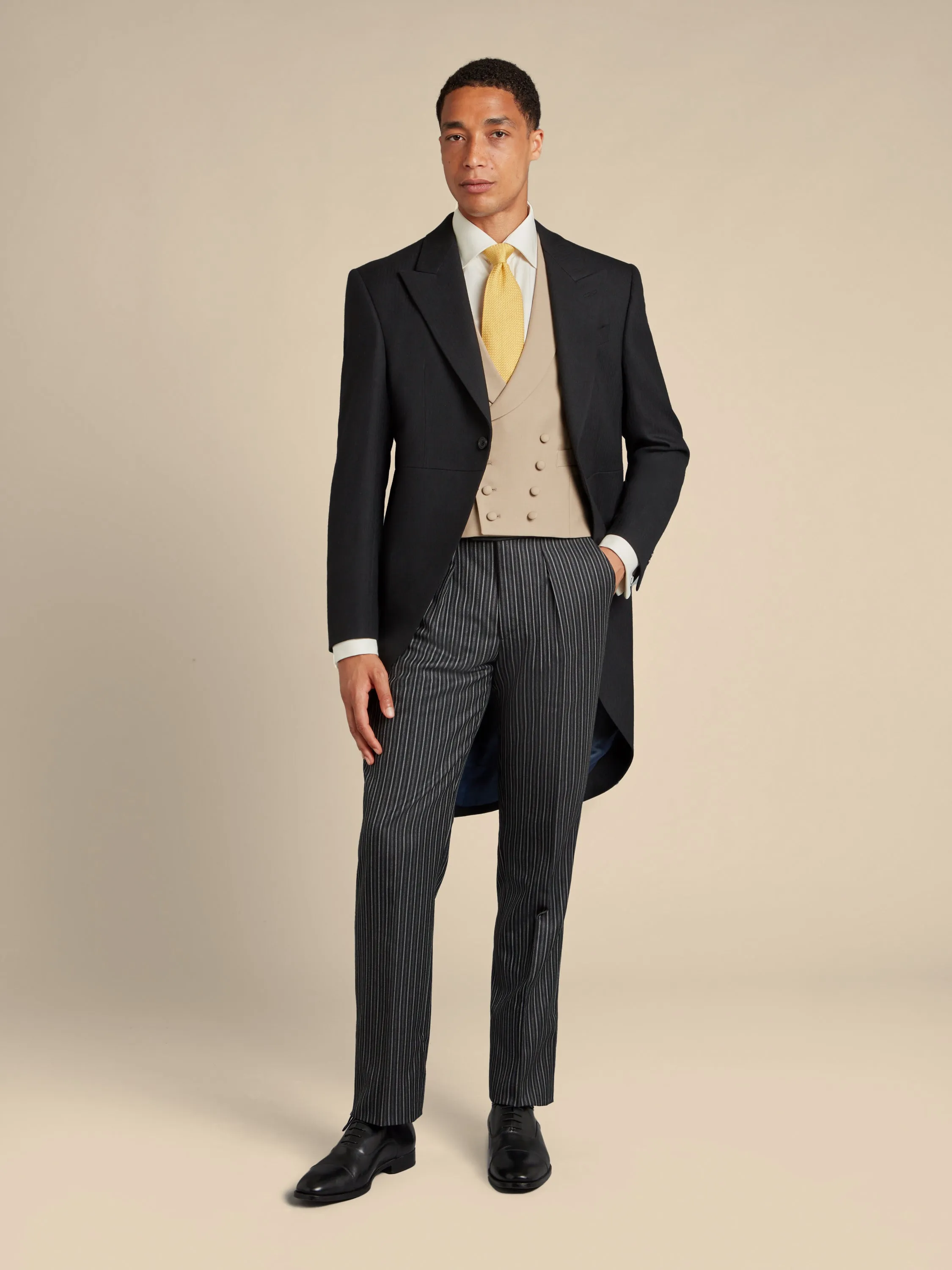 Morning Suit Three Piece Hire with Double Breasted Waistcoat