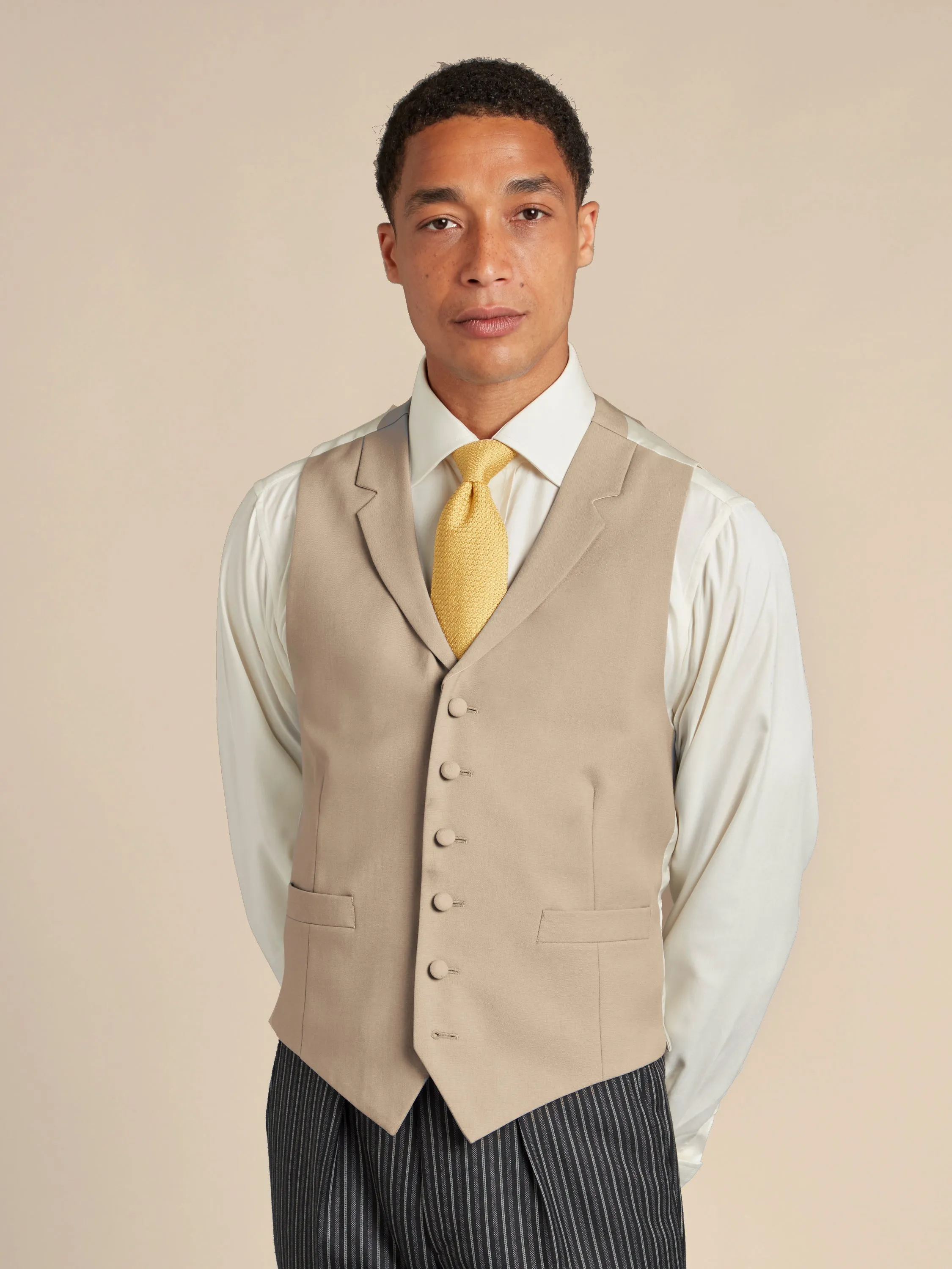 Morning Suit Three Piece Hire with Single Breasted Waistcoat