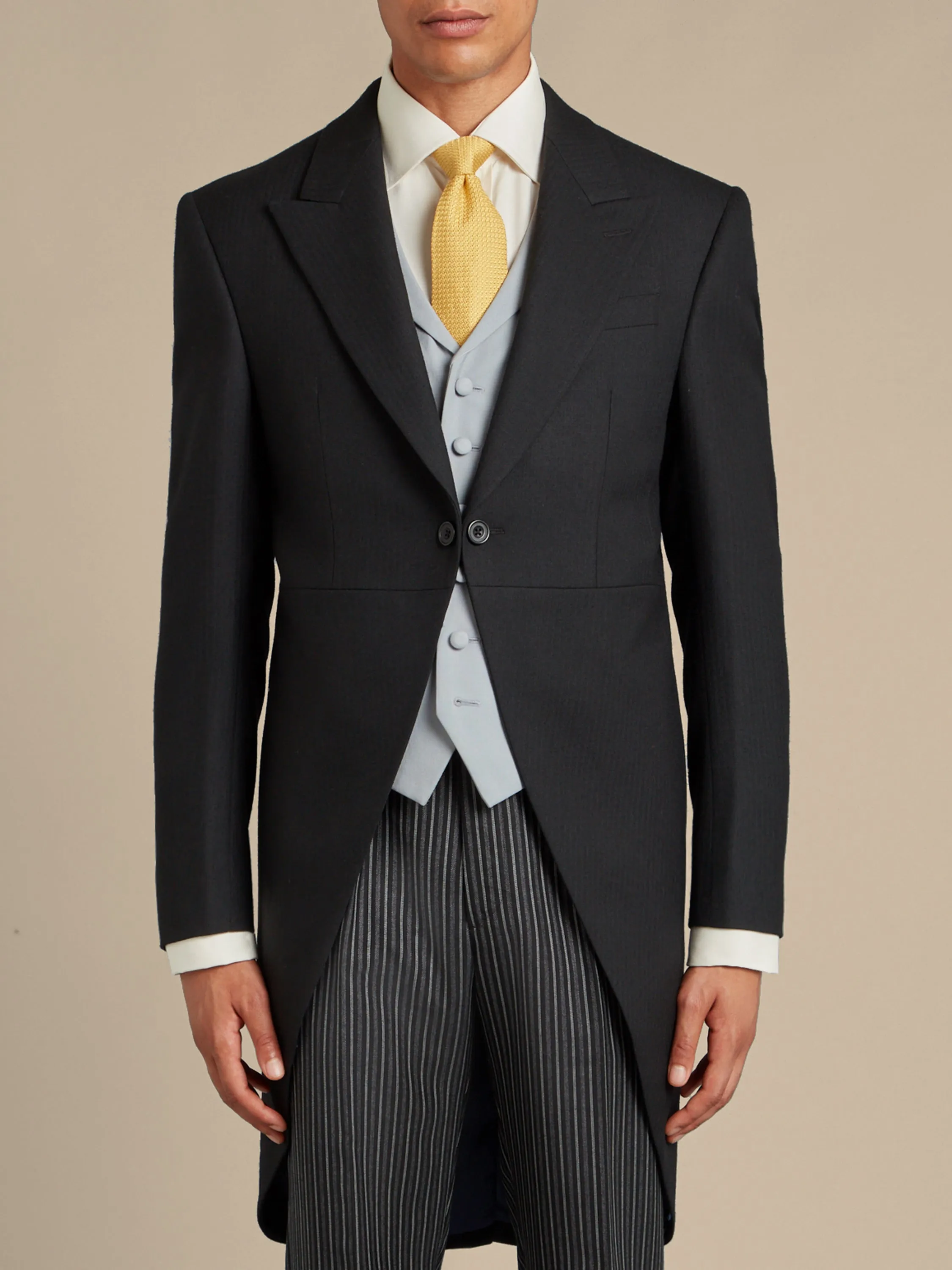 Morning Suit Three Piece Hire with Single Breasted Waistcoat