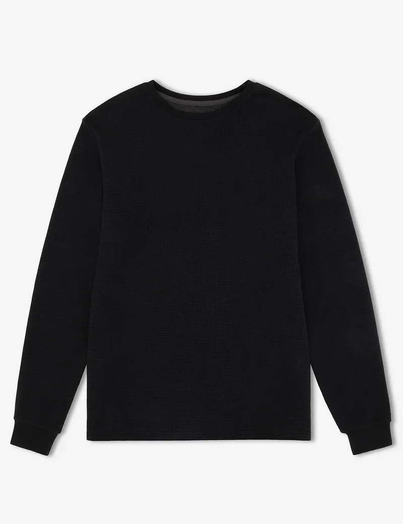 MR SIMPLE - Smith LS Waffle - Black