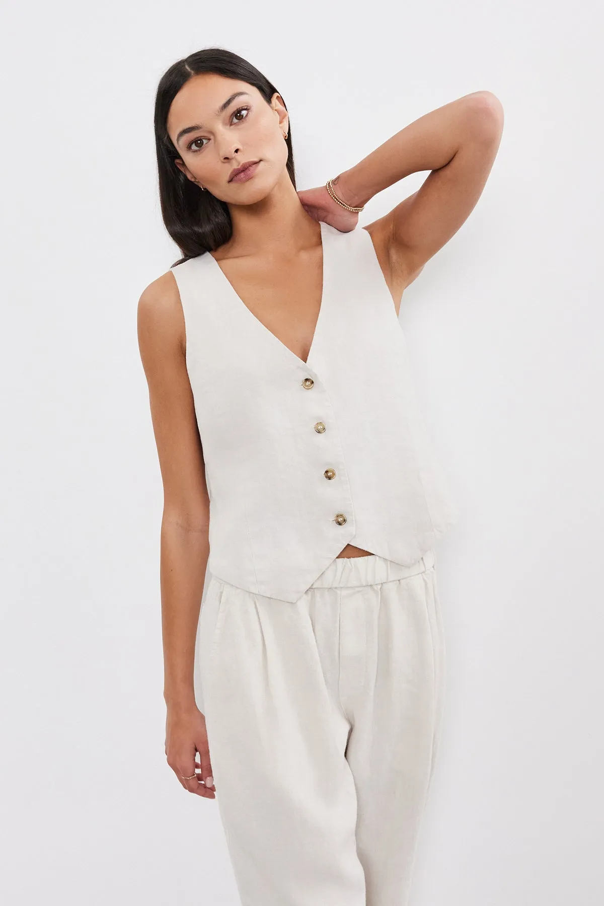 MYLIE HEAVY LINEN VEST