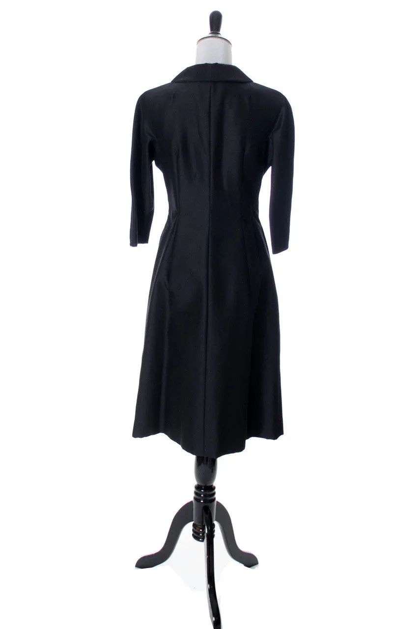 Nicholas Ungar Vintage Wool Silk Blend Coat Dress