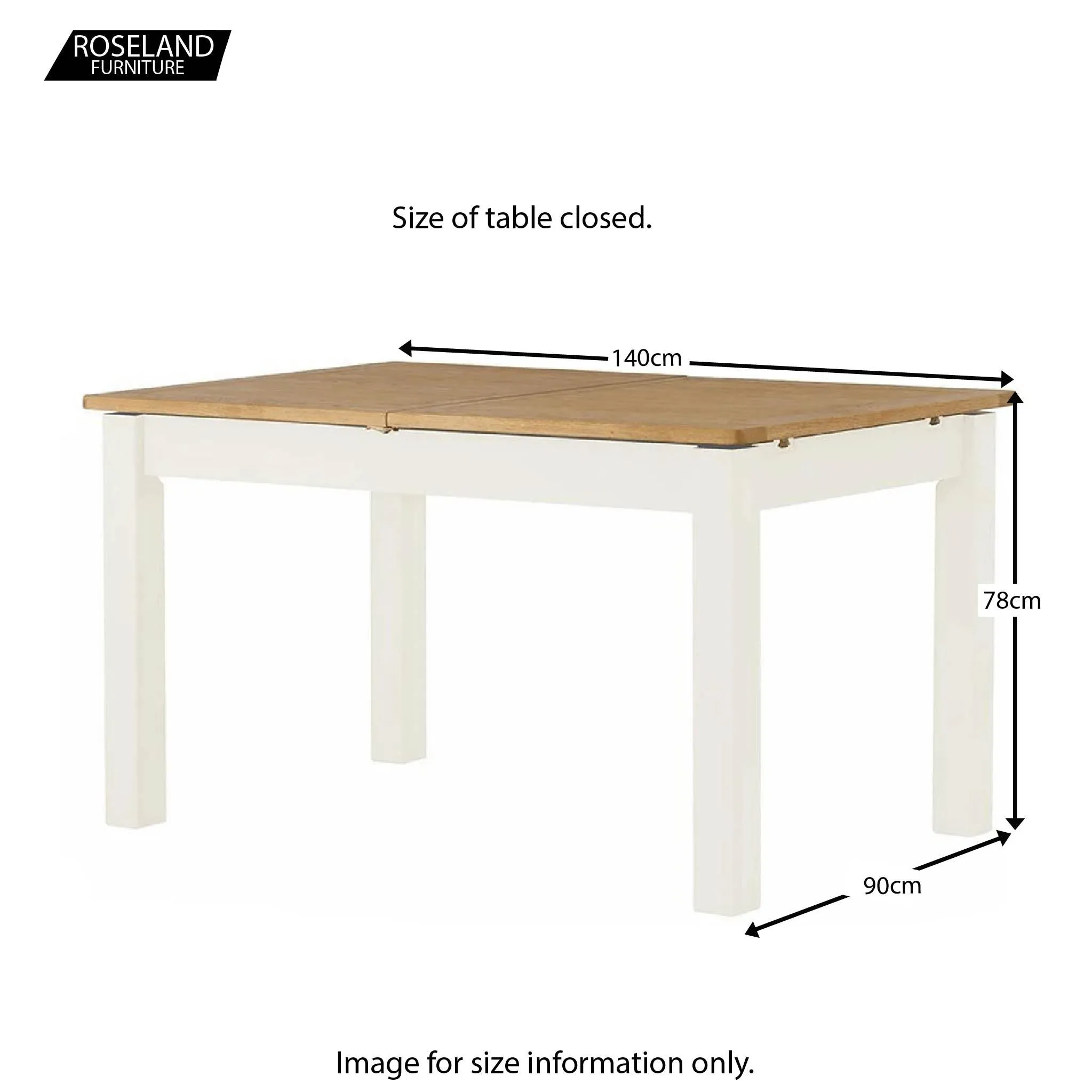 Padstow White 140-180cm Extending Table