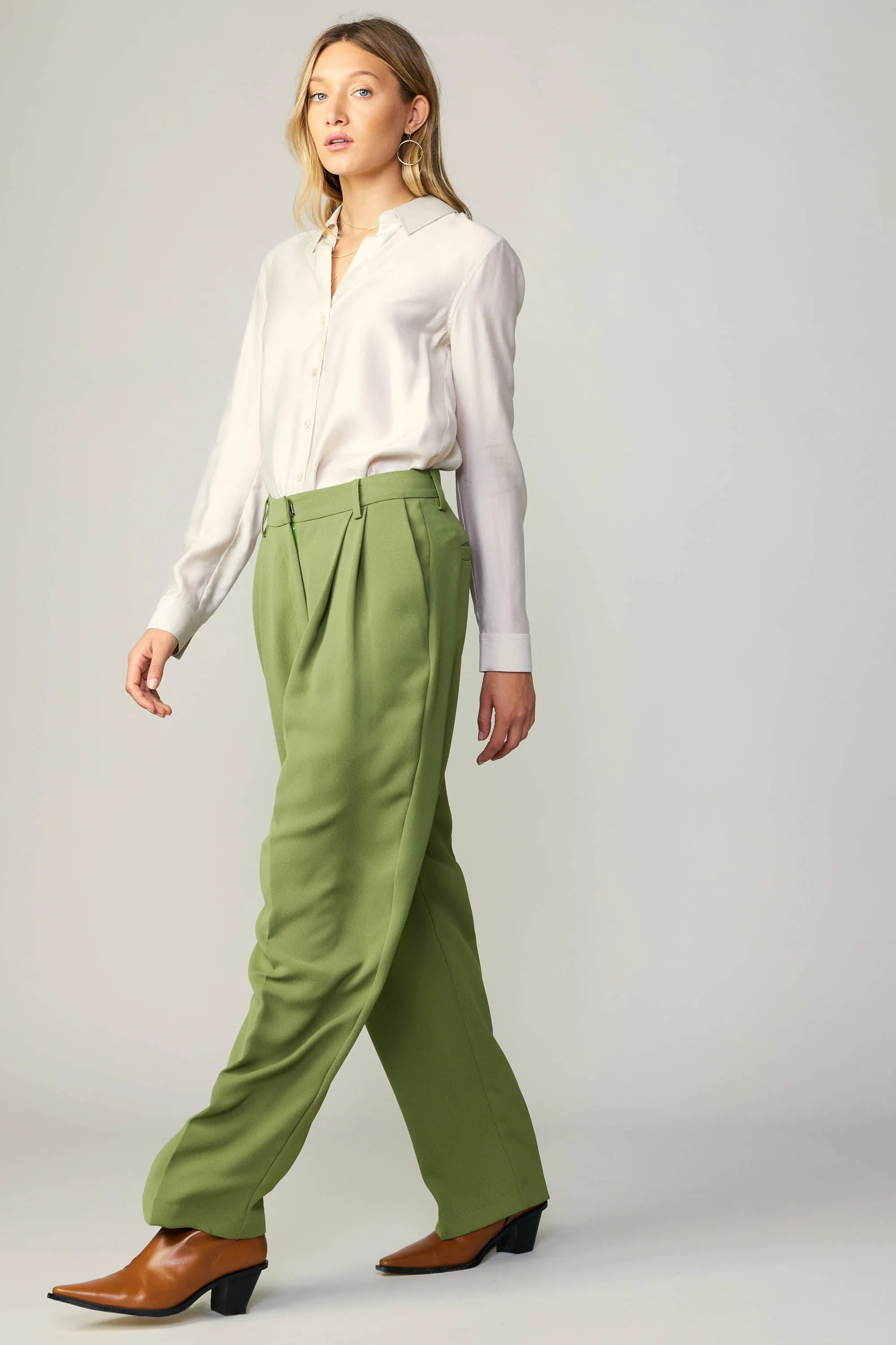 Pintucked Trousers