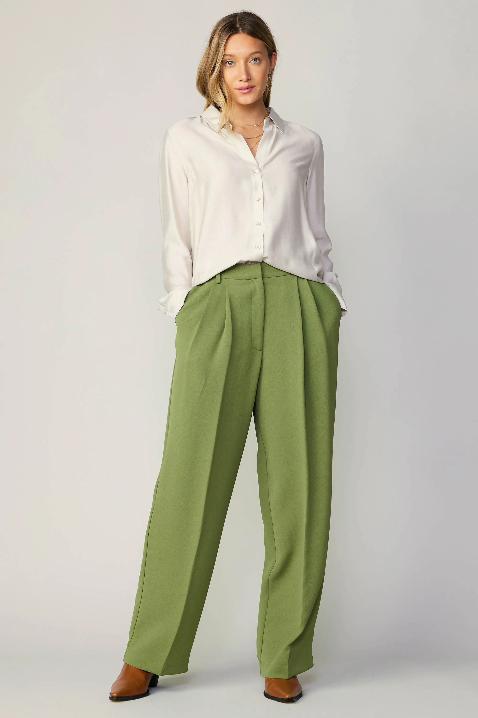 Pintucked Trousers