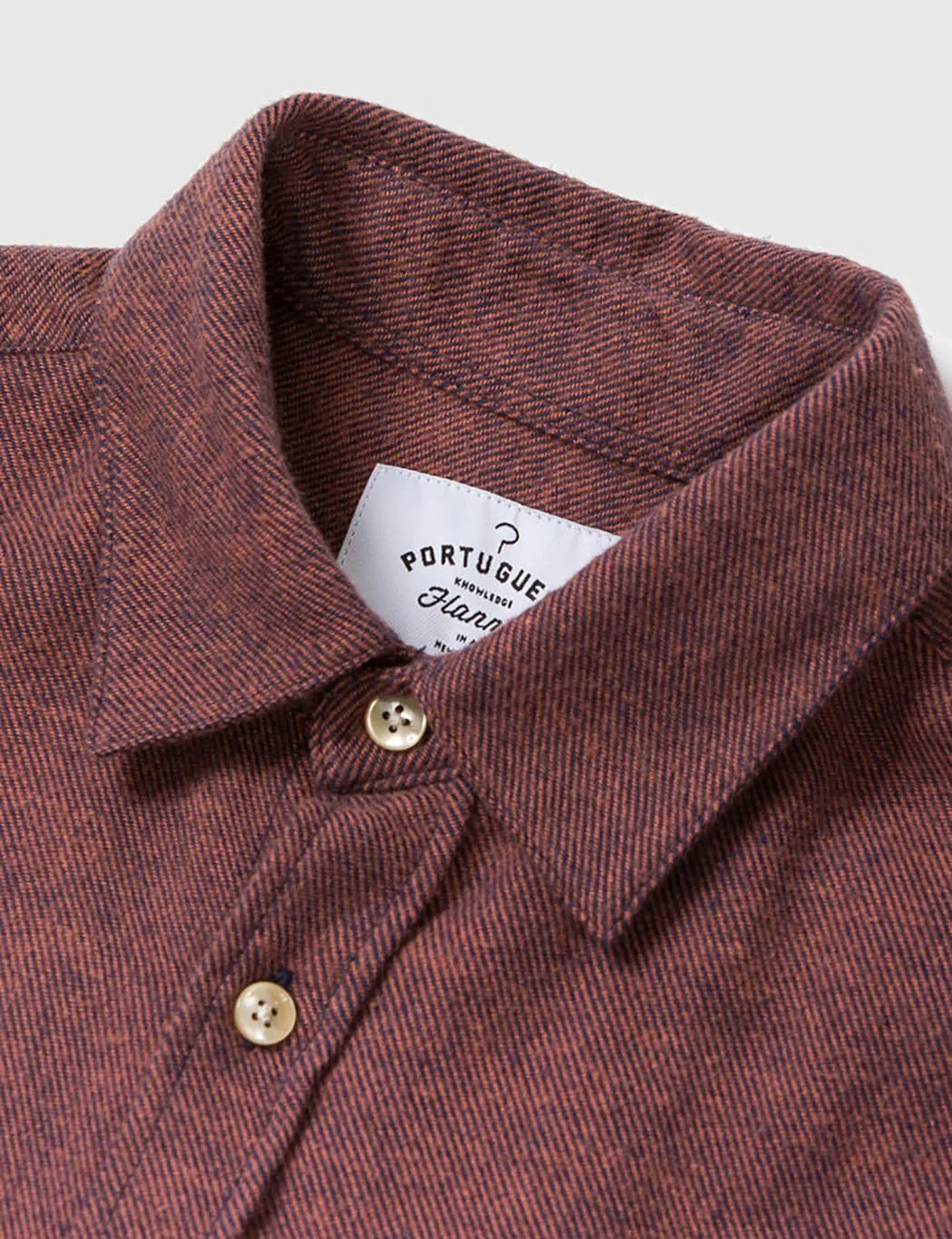 Portuguese Flannel Teca Shirt - Brick Red