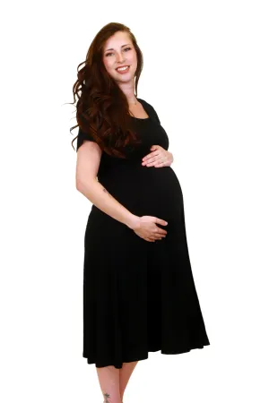 PREORDER Cassidy Labor & Postpartum Gown in Black