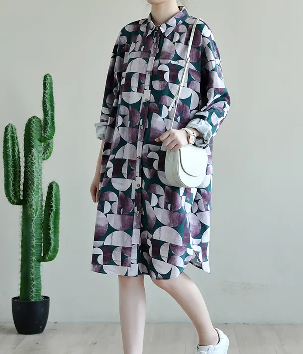 Print Women Dresses Casual Summer Cotton Women Dresses TRCP200819