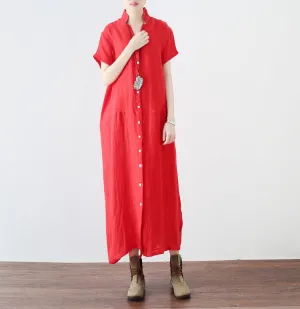 Red Women Summer casual Dresses Long Women Dresses AMT962337