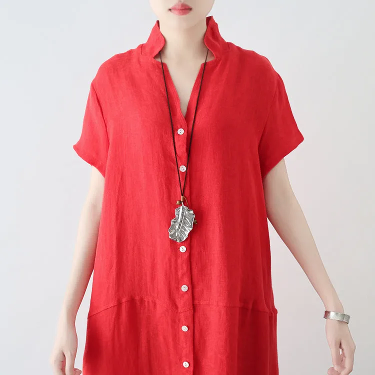 Red Women Summer casual Dresses Long Women Dresses AMT962337